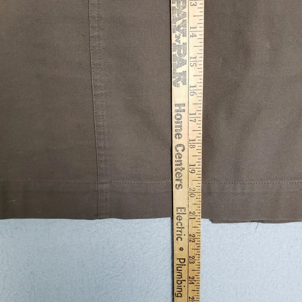 Talbots Brown Stretch Cotton Pencil Skirt Office Professional Career Size 8